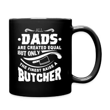 Only The Finest Dad Raise A Butcher - Full Colour Mug - black - Right