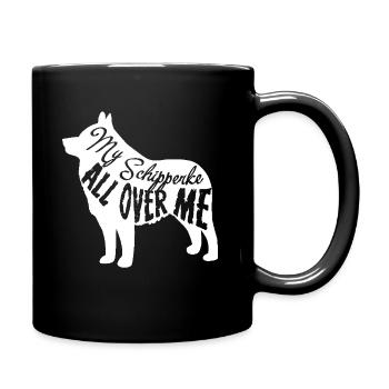 My Schipperke All Over Me - Full Colour Mug - black - Right
