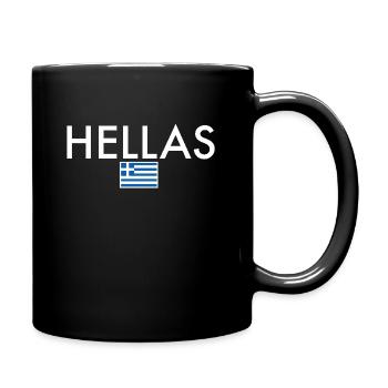 Hellas Grèce Drapeau grec Grec - Mug uni - noir - Droite