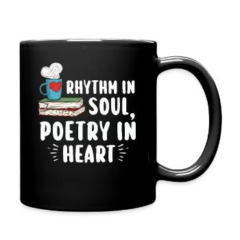 Poetry Slam Schriftsteller Poet Literatur Slam - Tasse einfarbig - Schwarz - Rechts