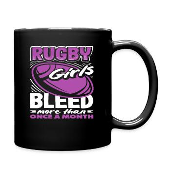 Rugby Spielerinnen Mädchen Power Mehr Als Einmal - Tasse einfarbig - Schwarz - Rechts