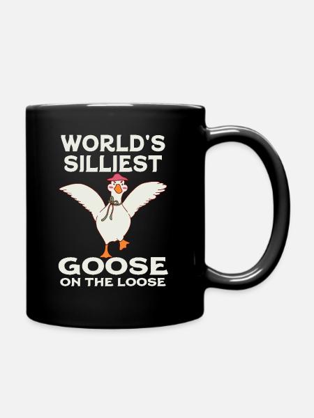 Die dümmste Gans der Welt auf freiem Fuß - Tasse einfarbig - Schwarz