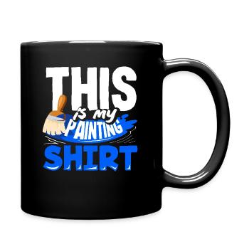 This is my painter outfit - Full Colour Mug - black - Right
