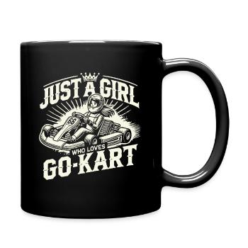 Juste une fille qui aime le karting - Mug uni - noir - Droite