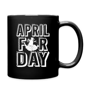 Earth Day April For Earth Day - Full Colour Mug - black - Right