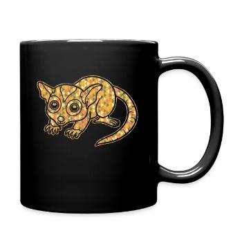 Opossum Geometric - Full Colour Mug - black - Right