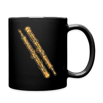 Oboe Geometric - Full Colour Mug - black - Right