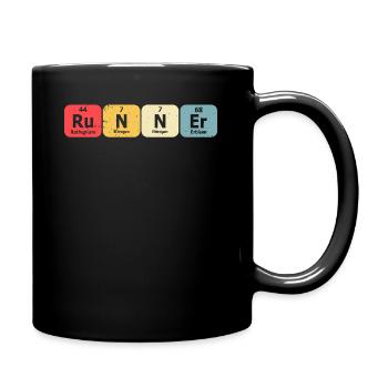 Runner Periodic Table Chart - Full Colour Mug - black - Right
