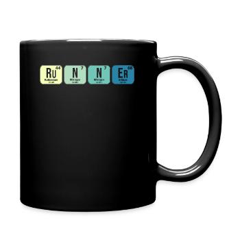 Runner Periodic Table Chart - Full Colour Mug - black - Right