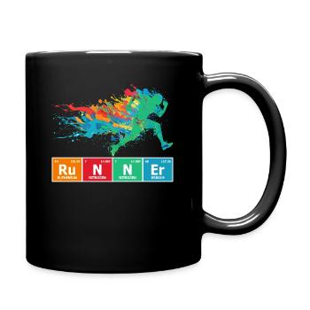 Runner Periodic Table Chart - Full Colour Mug - black - Right