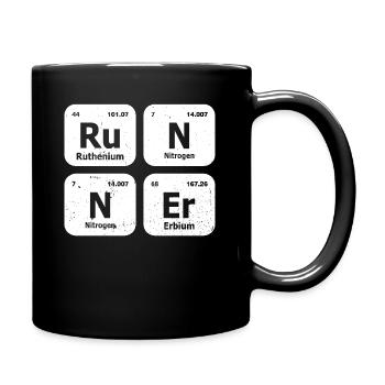 Runner Periodic Table Chart - Full Colour Mug - black - Right
