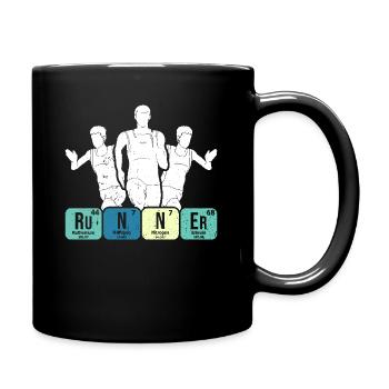 Runner Periodic Table Chart - Full Colour Mug - black - Right