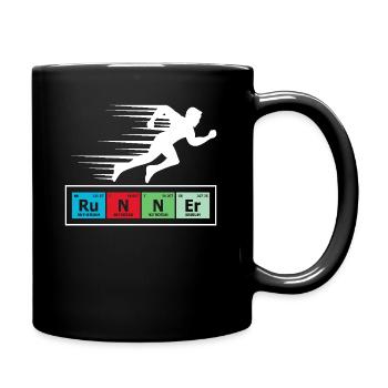 Runner Periodic Table Chart - Full Colour Mug - black - Right