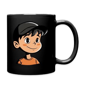 Écolier1 - Mug uni - noir - Droite
