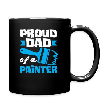Fier papa d’un peintre parfait - Mug uni - noir - Droite