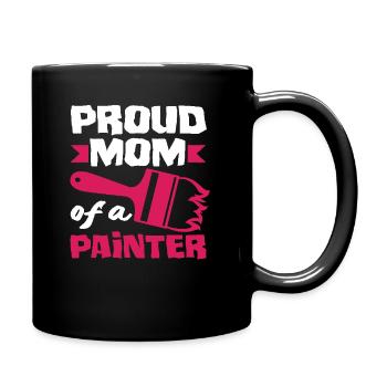 Proud Mom of a Painter - Full Colour Mug - black - Right