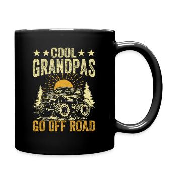 Cool grandpas drive off-road - Full Colour Mug - black - Right