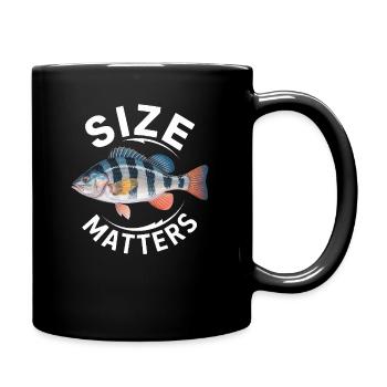 Size Matters - Tasse einfarbig - Schwarz - Rechts