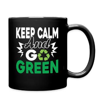 Earth Day Earth Go Green - Full Colour Mug - black - Right