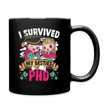 Doktorat PhD akademisch Doktor Doktortitel - Tasse einfarbig - Schwarz - Rechts