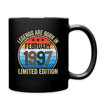 Les légendes sont nées en février 1997 Édition limitée - Mug uni - noir - Droite