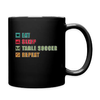 Eat Sleep Kicker Repeat - Full Colour Mug - black - Right