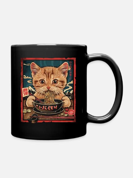 Anime Ramen Nourriture Drôle Cadeau Design - Mug uni - noir