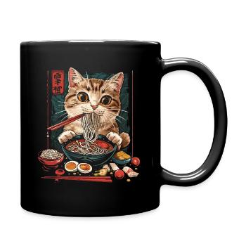Anime Ramen Nourriture Drôle Cadeau Design - Mug uni - noir - Droite