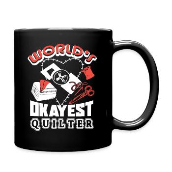 Quilter World's Okayest Quilter - Full Colour Mug - black - Right