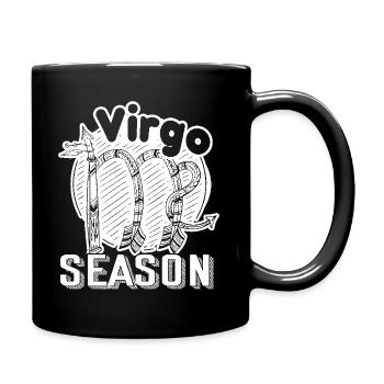Virgo Season Funny Horoscope - Full Colour Mug - black - Right