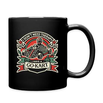 Go-Kart Driver Rétro Dicton Design - Mug uni - noir - Droite
