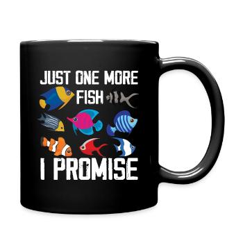 Juste un poisson de plus, je vous promets l’aquascaping - Mug uni - noir - Droite
