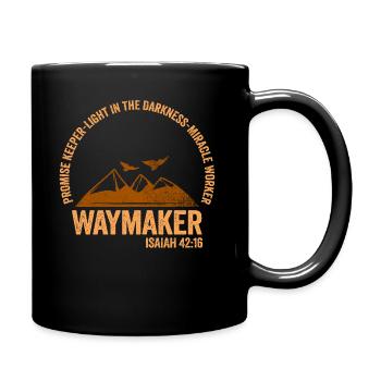Wegweiser, Versprechenshüter, Wundertäter - Tasse einfarbig - Schwarz - Rechts