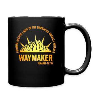Wegweiser, Versprechenshüter, Wundertäter - Tasse einfarbig - Schwarz - Rechts