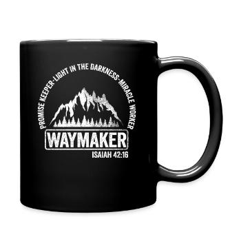 Wegweiser, Versprechenshüter, Wundertäter - Tasse einfarbig - Schwarz - Rechts