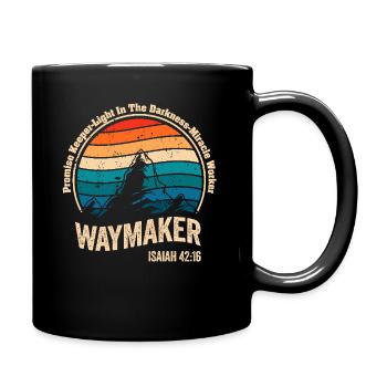 Waymaker Promise Keeper Miracle Worker - Full Colour Mug - black - Right