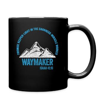 Wegweiser, Versprechenshüter, Wundertäter - Tasse einfarbig - Schwarz - Rechts