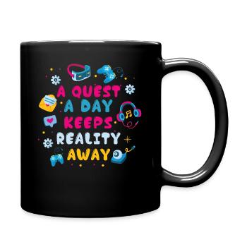 Jouer à Gamer A Quest A Day - Mug uni - noir - Droite