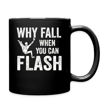 Boulderer Chalk Up et Flash Bouldering - Mug uni - noir - Droite