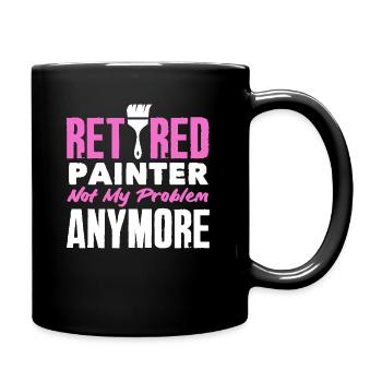 Peintre à la retraite, ce n’est plus mon problème - Mug uni - noir - Droite