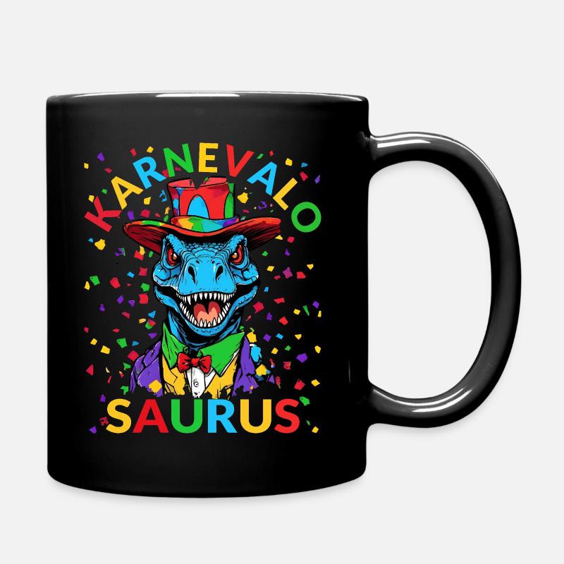 Dinosaur Costume Carnival Dino T-Rex Carnival - Full Colour Mug - black