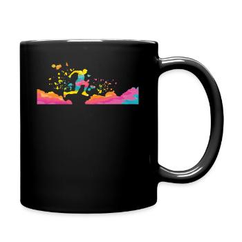 Trail Runner Cross Trail Bergläufer - Tasse einfarbig - Schwarz - Rechts