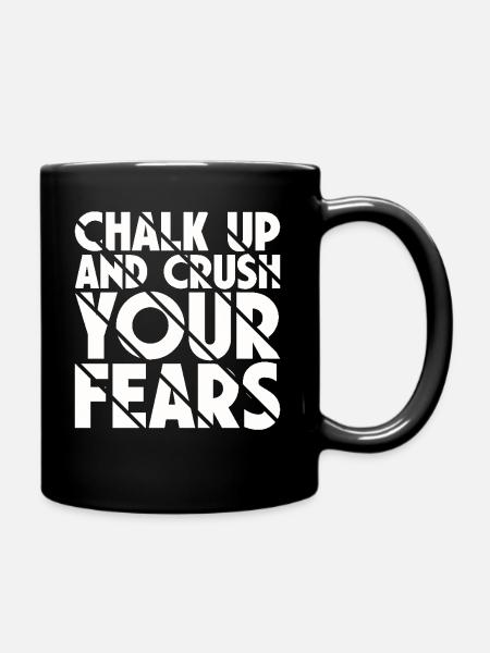 Bouldern Chalk Up Boulderer - Tasse einfarbig - Schwarz
