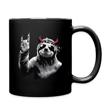 Rocker Sloth - Idée cadeau amusante pour les motards - Mug uni - noir - Droite