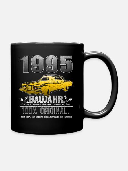 Oldtimer Baujahr 1995 Jahrgang Geburtstag Geschenk - Tasse einfarbig - Schwarz