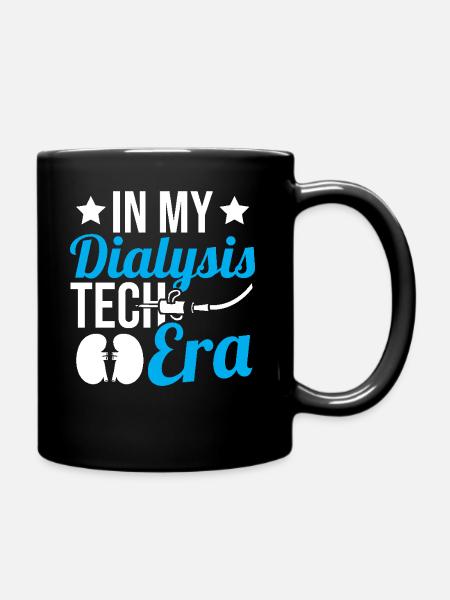 In meiner Dialysetechnik-Ära - Tasse einfarbig - Schwarz