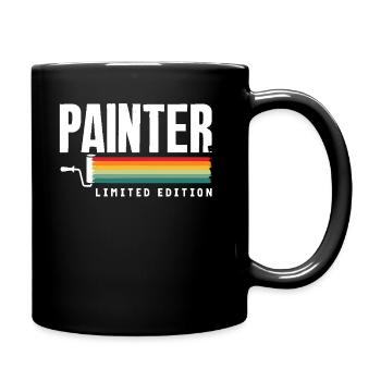 Maler Limited Edition Retro Design - Tasse einfarbig - Schwarz - Rechts