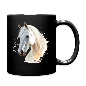 Horse Horses Riding Rider Rider Wild Horse - Full Colour Mug - black - Right