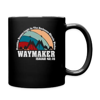 Wegweiser, Versprechenshüter, Wundertäter - Tasse einfarbig - Schwarz - Rechts