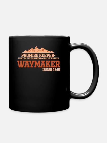 Waymaker Gardien de la promesse Faiseur de miracles - Mug uni - noir